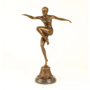 Baakman Beeld - Bronzen Beeld Con Brio - Dansende vrouw - 45,2 cm hoog