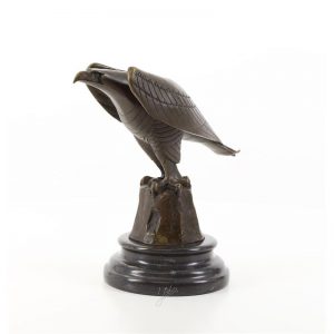 Baakman Bronzen adelaar - Beeld - Modern sculptuur vogel - 20,6 cm hoog