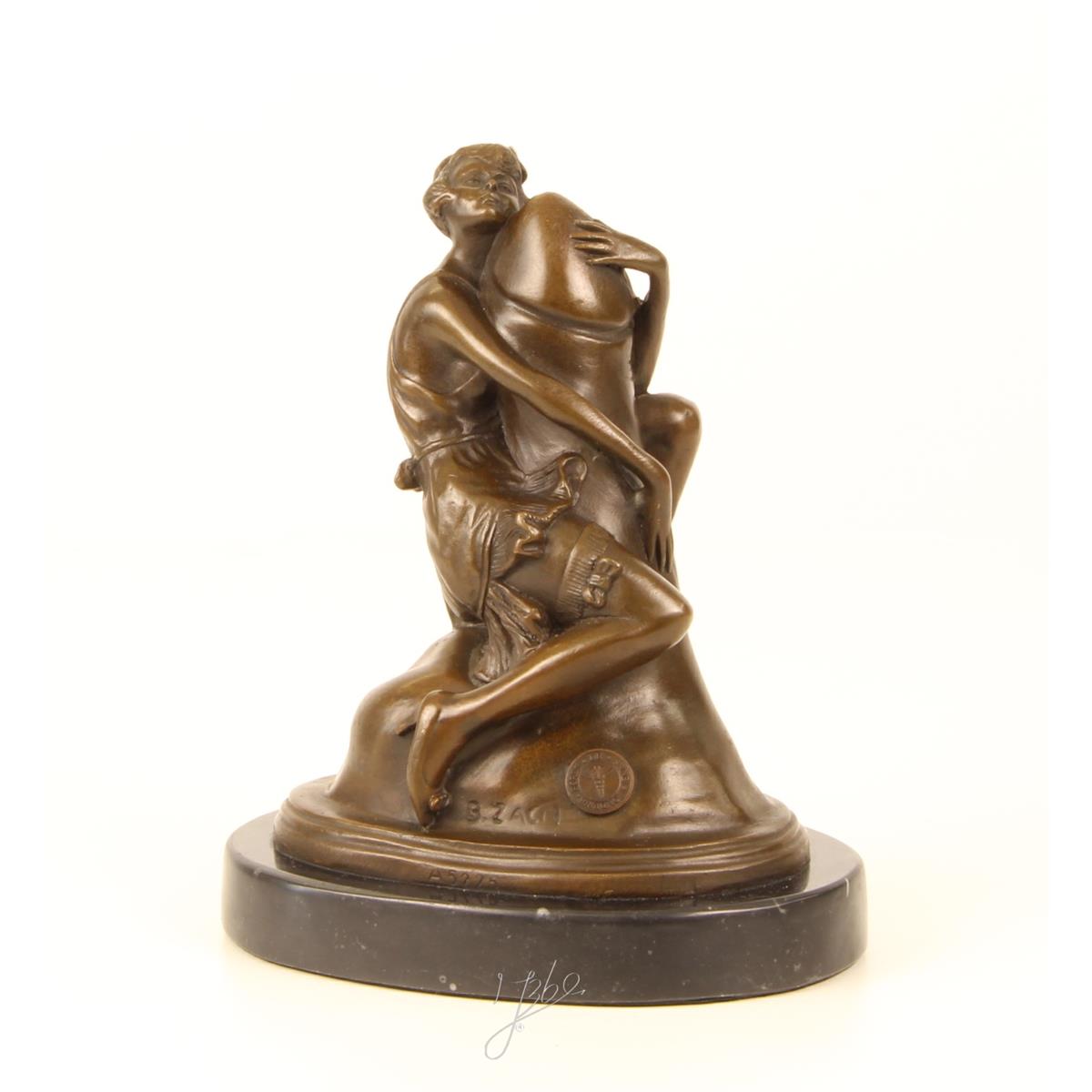 Erotisch bronzen sculptuur