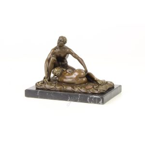 Erotisch bronzen sculptuur