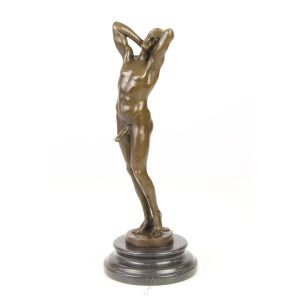 Bronzen sculptuur Naakte man - Bronzen