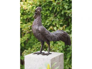 Tuinbeeld - bronzen beeld - Haan - Bronzartes - 50 cm hoog