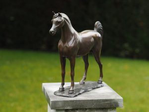 Tuinbeeld - bronzen beeld - Arabisch paard - Bronzartes - 30 cm hoog