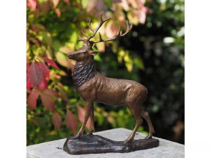 Tuinbeeld - bronzen beeld - Klein hert - Bronzartes - 28 cm hoog
