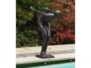 Tuinbeeld - bronzen beeld - Zwemmer Frederick - Bronzartes - 113 cm hoog