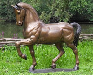 Tuinbeeld - bronzen beeld - Paard - 127 cm hoog