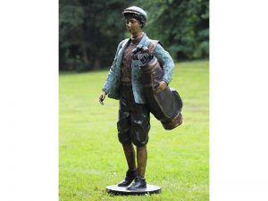 Tuinbeeld - bronzen beeld - Golfspeler - 162 cm hoog