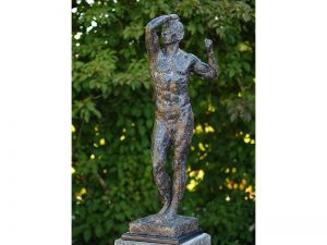 Tuinbeeld - bronzen beeld - Naakte man van Rodin 92 cm - 92 cm hoog