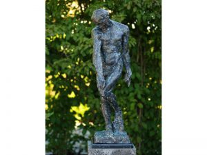 Tuinbeeld - bronzen beeld - Adam van Rodin 88 cm - 8 cm hoog