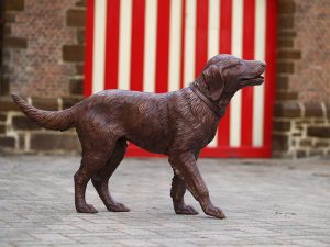 Tuinbeeld - bronzen beeld - Labrador - 70 cm hoog