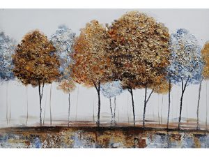 Olie op canvas - Bomen - 80 cm hoog
