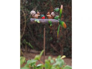 Tuinsteker - Draaimolen eekhoorntjes - 143 cm hoog