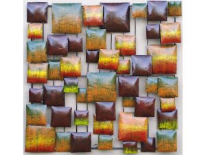 Wanddecoratie - Muurdeco "squares" - 70 cm hoog