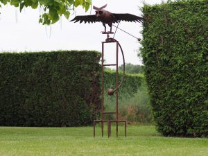 Tuinsteker - Grote vliegende uil - 190 cm hoog