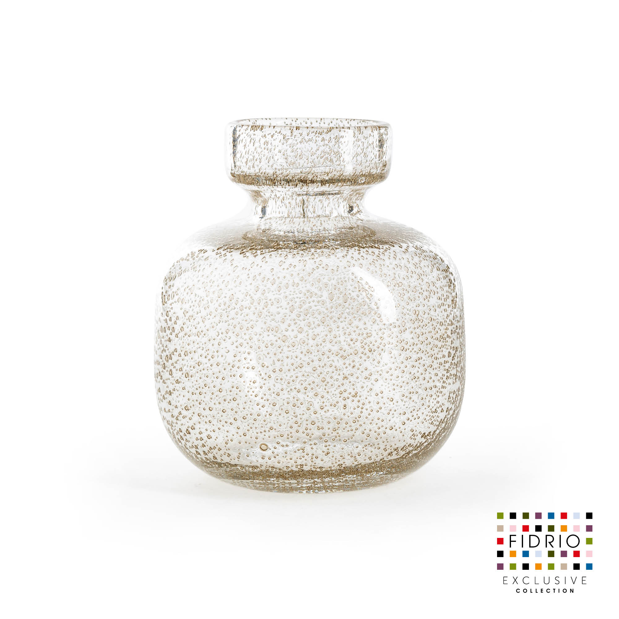 Design vaas Olympia Medium - Fidrio Bubbles Clear