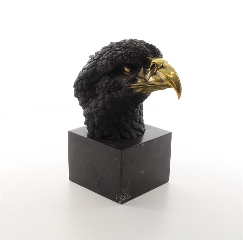 Bronzen Arendshoofd - Gedetailleerd sculptuur - 27,8 cm hoogte - Beeld