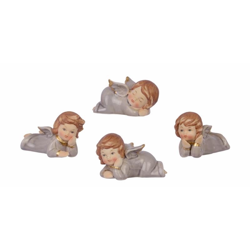 Beeld - Set van 4 - 6,1 cm hoogte - Engel figuren