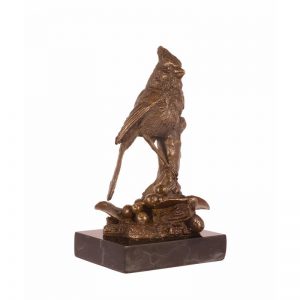 decoratief - Brons Sculptuur - 14,1 cm hoogte - Beeld Kardinaal Vogel