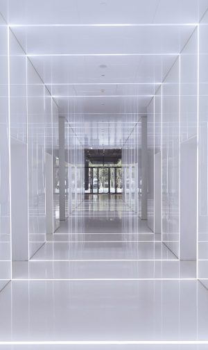 glasschilderij architectuur | wanddecoratie | Rhythm of the City 023| 70x118cm Wandkraft