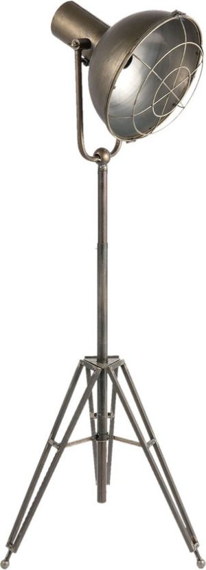 Vloerlamp 51x46x175 cm E27/max 1x40W - grijs ijzer Rond Staande Lamp