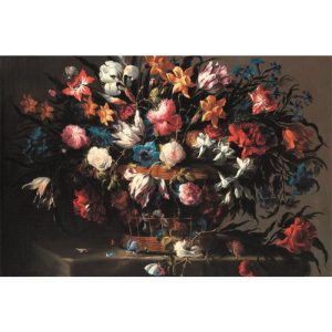 Dibond schilderij stilleven bloemen 120x80 cm aluminium schilderij aluart exclusieve collectie
