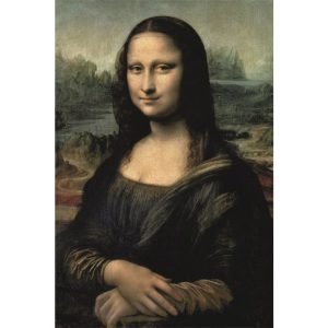 Dibond schilderij Mona Lisa 80x120 cm aluminium schilderij aluart exclusieve collectie