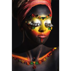 Plexiglasschilderij  Afrikaanse vrouw 80x120 cm acrylicart exclusieve collectie
