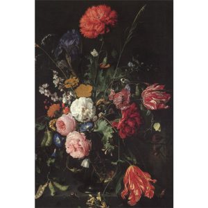 Dibond schilderij stilleven bloemen 80x120 cm aluminium schilderij aluart exclusieve collectie