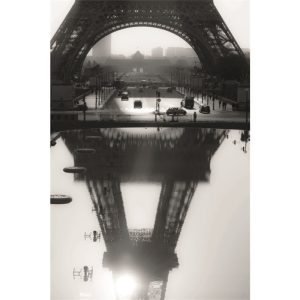 Dibond schilderij de Eiffeltoren Parijs 120x80 cm aluminium schilderij aluart exclusieve collectie