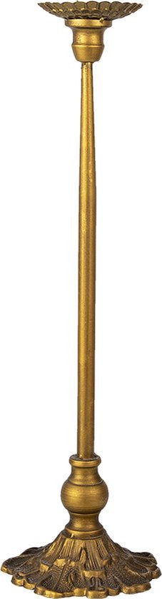 Kandelaar Ø 14x51 cm Goudkleurig ijzer - kaarsenstandaard - kaarsenhouder