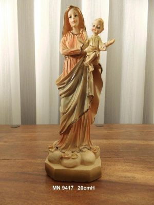 Beeld religieus sampaguita Sculptuur 20 cm hoog Maria met Jezus