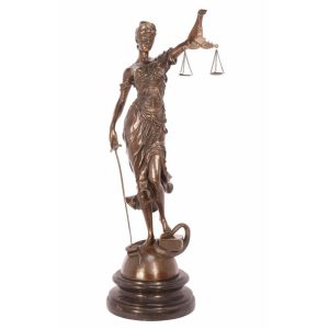 Vrouwe justitia - Lady Justice - Gedetailleerd sculptuur - Bronzen sculptuur