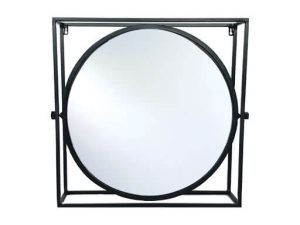 Spiegel  ijzeren spiegel zwart  by Mooss