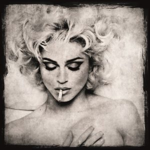 Dibond schilderij Madonna 100x100 cm aluart Mondiart