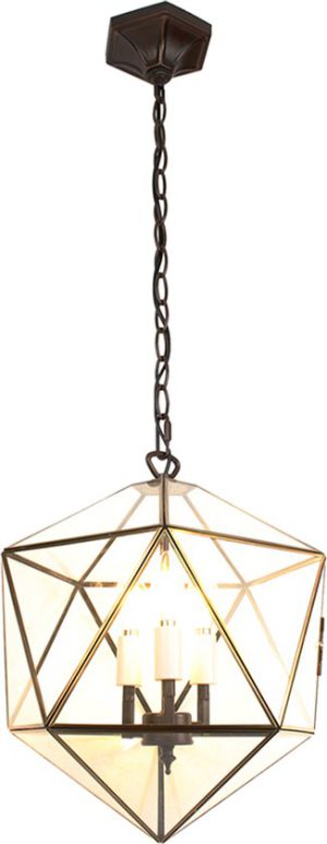 LumiLamp Hanglamp 40*40*175cm E14/max Tiffany