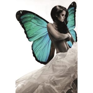 Plexiglasschilderij Mondiart - Vrouw met vleugels