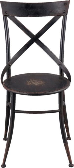 stoel - 41x41x88 cm - zwart ijzer
