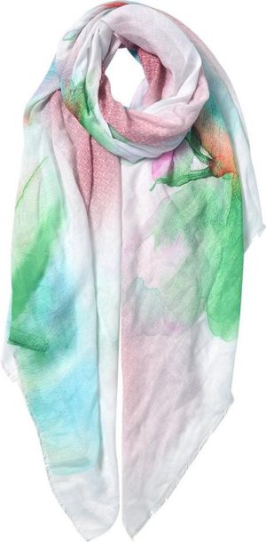 Sjaal Dames Print 80x180 cm Meerkleurig Synthetisch Shawl Dames Sjaal