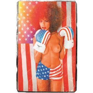 Plexiglasschilderij - Amerikaanse boksvrouw