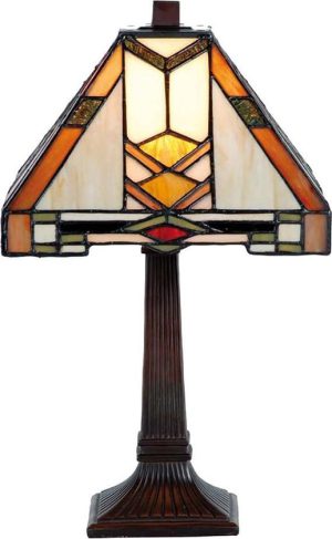 LumiLamp Tiffany Tafellamp 22*22*38 cm E14/max 1*40W