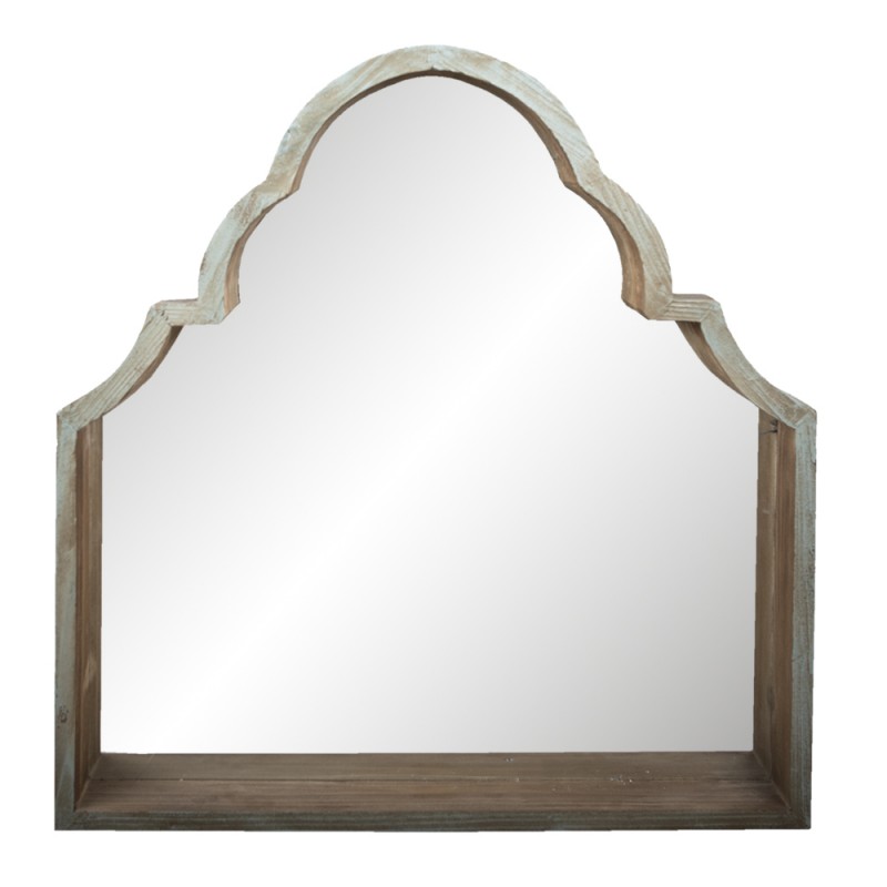 Wandspiegel 85*12*87 cm Groen Hout, Glas Grote Spiegel Muur Spiegel Wand Spiegel