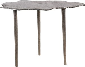 Bijzettafel - 56x24x45 cm - grijs Aluminium Side table Tafeltje