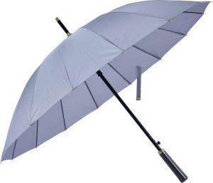 Paraplu Volwassenen - Ø 100x80 Grijs Polyester