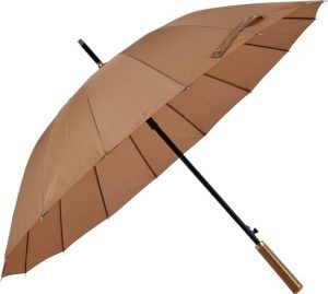 Paraplu Volwassenen - Ø 100x80 Bruin Polyester