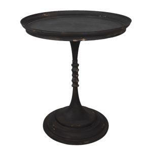 Bijzettafel  Ø 60x68 cm - bruin ijzer Rond Side table Tafeltje