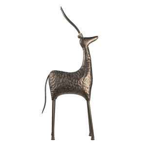 Decoratie Beeld Antilope 41*41*102 cm Koperkleurig Metaal Decoratief Figuur Decoratieve Accessoires Woonaccessoires