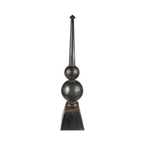 Decoratie ornament - 89 cm- zwart ijzer