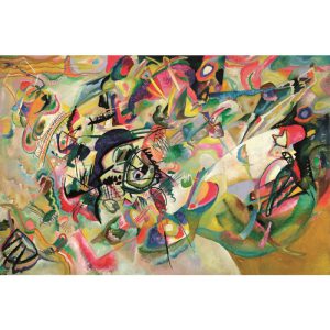 Dibond schilderij kleurrijke compositie 180x120 cm aluart Mondiart