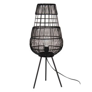 Vloerlamp Ø 20x59 cm  - zwart ijzer Staande Lamp