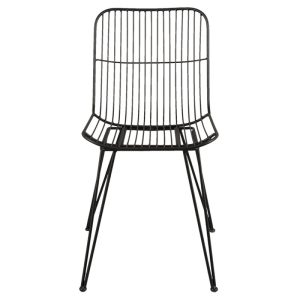 stoelen 42x55x83 cm - zwart ijzer Eetstoelen Keukenstoelen Tafelstoelen